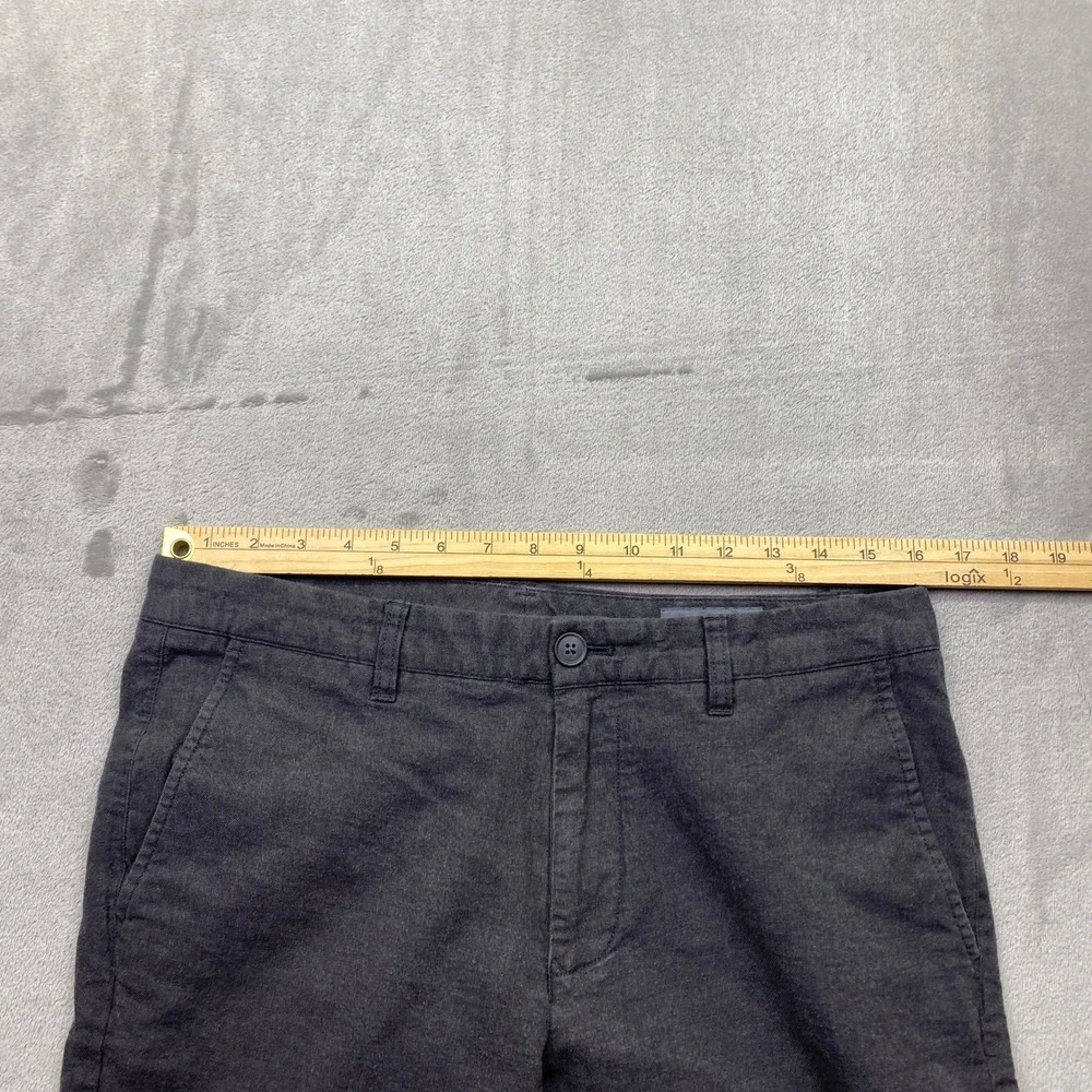Bonobos Tailored Chino Men Sz 32 Charcoal Gray Tessuti di Sondrio Italian Fabric